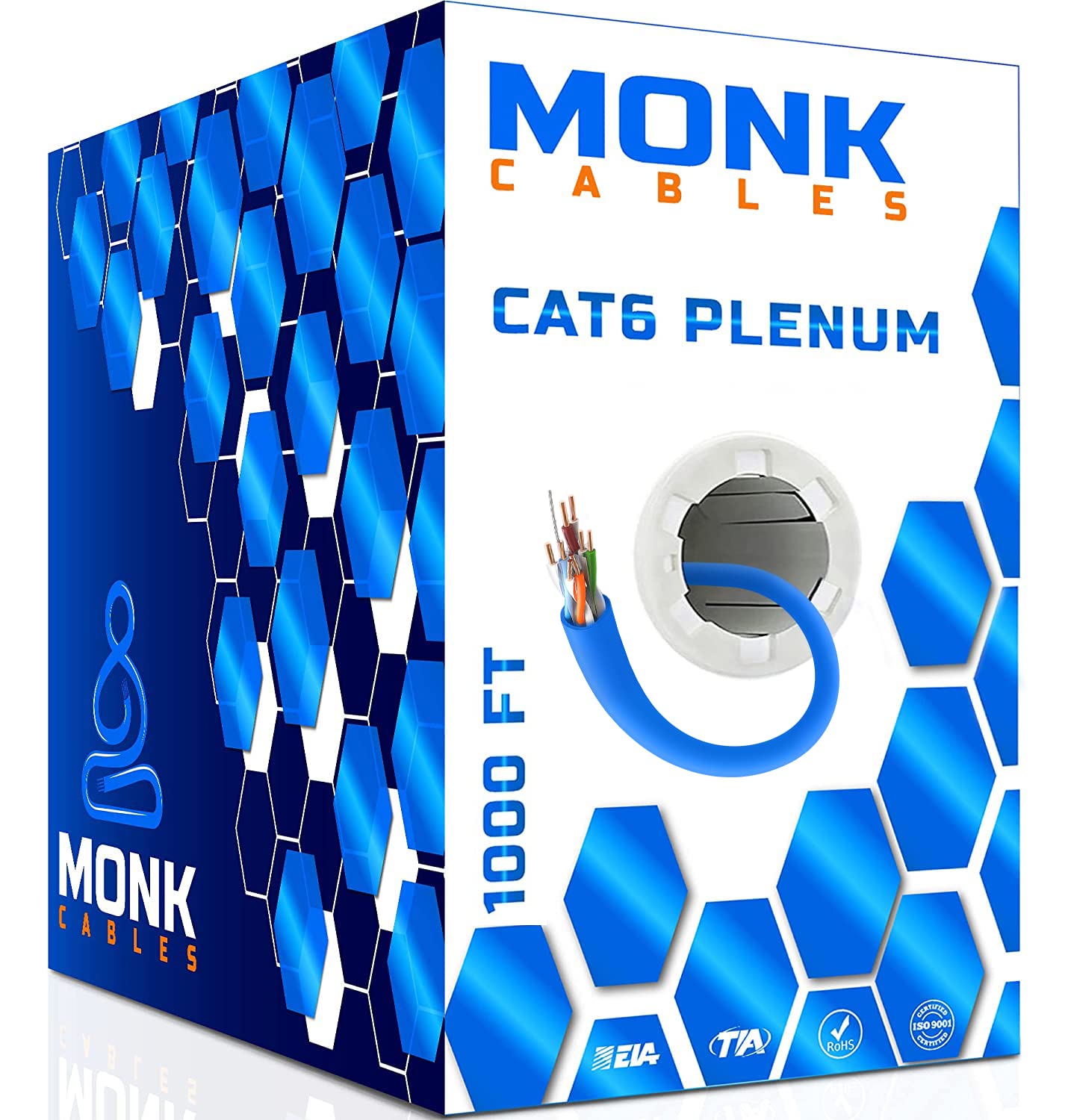 MONK CABLES Cat 6 Ethernet Patch Cable